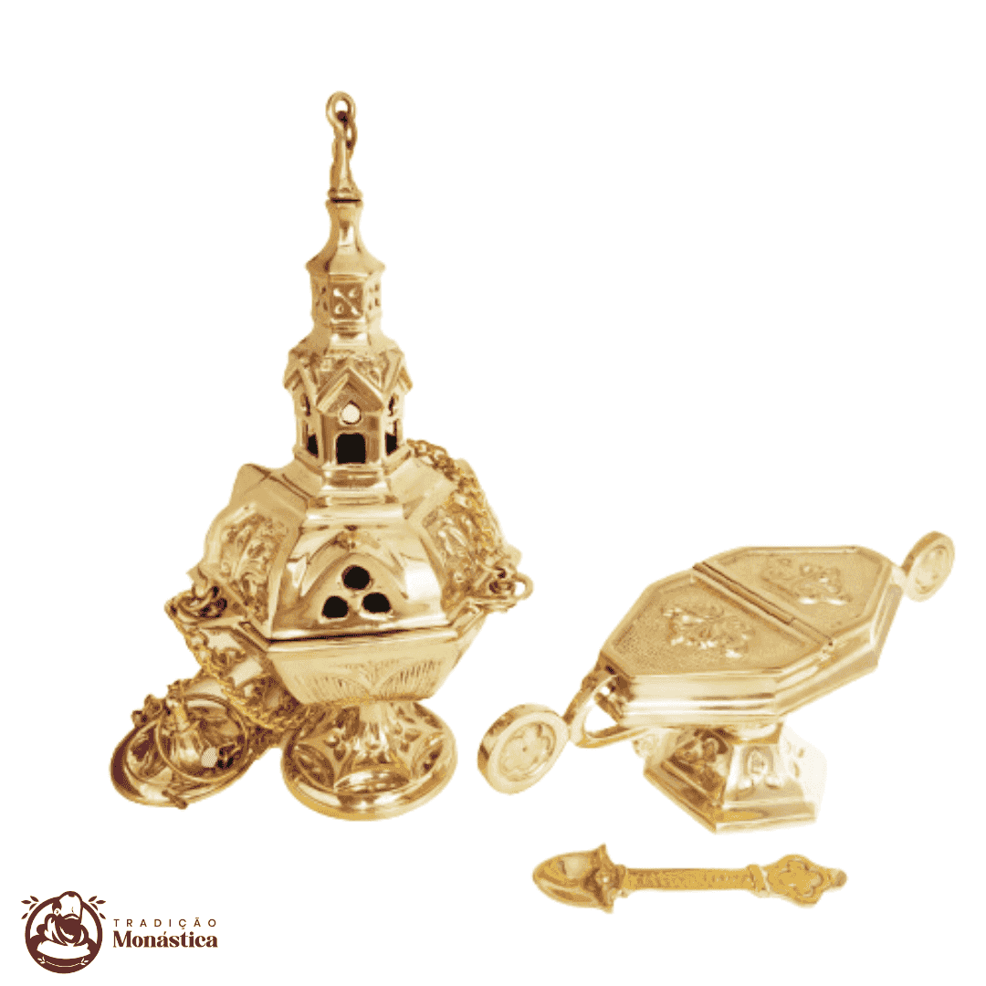 Turíbulo e Naveta estilo Gótico