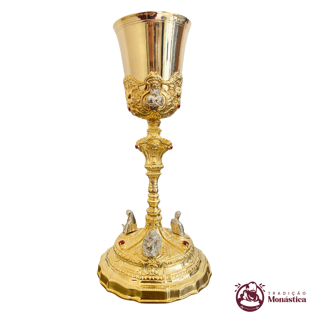 Cálice Barroco Banhado em Ouro - Sagrada Família - 9
