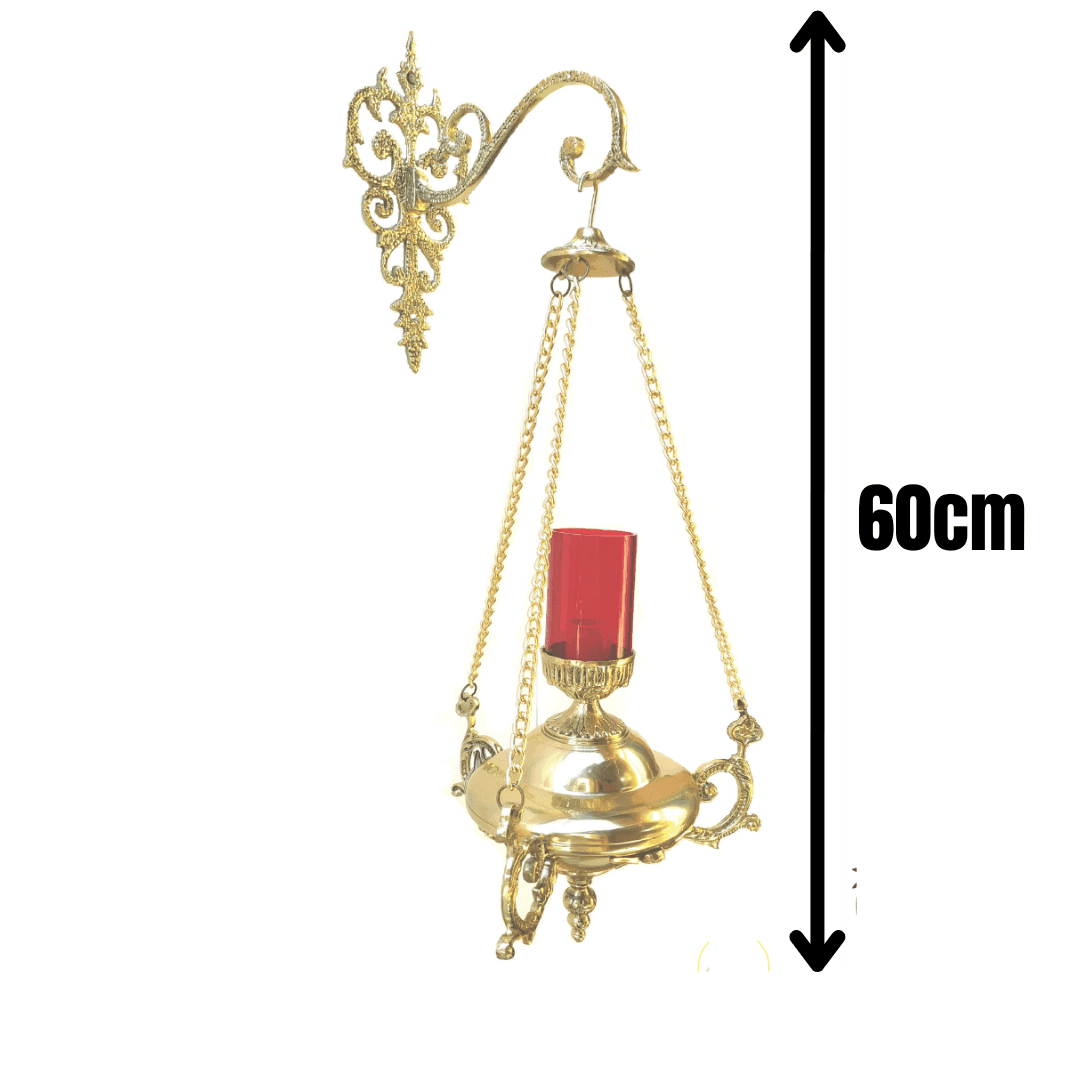 Lâmpada Do Santíssimo Grande - Feita Em Bronze - 5