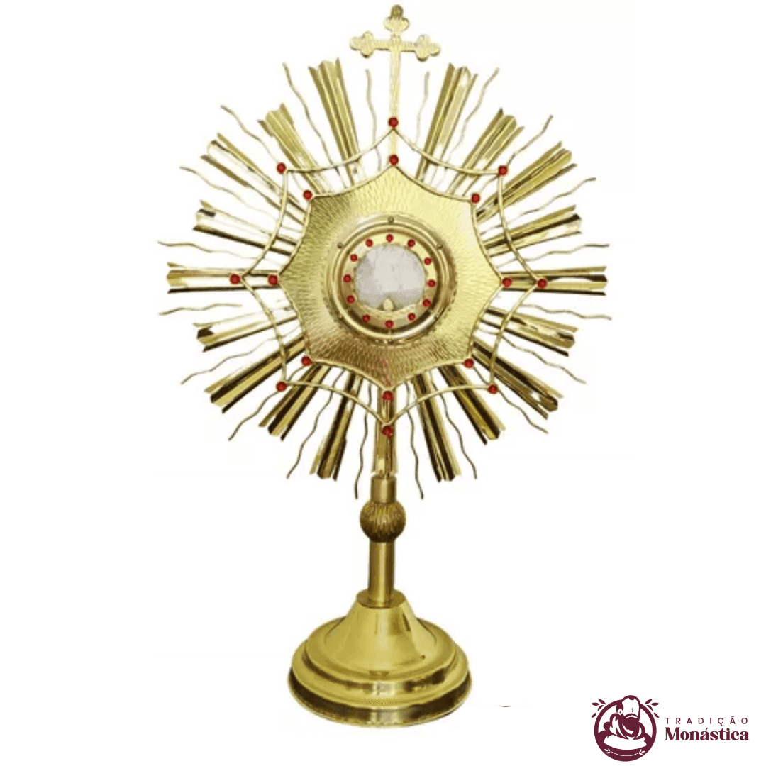 Ostensório Trabalhado Dourado - 70cm - 1