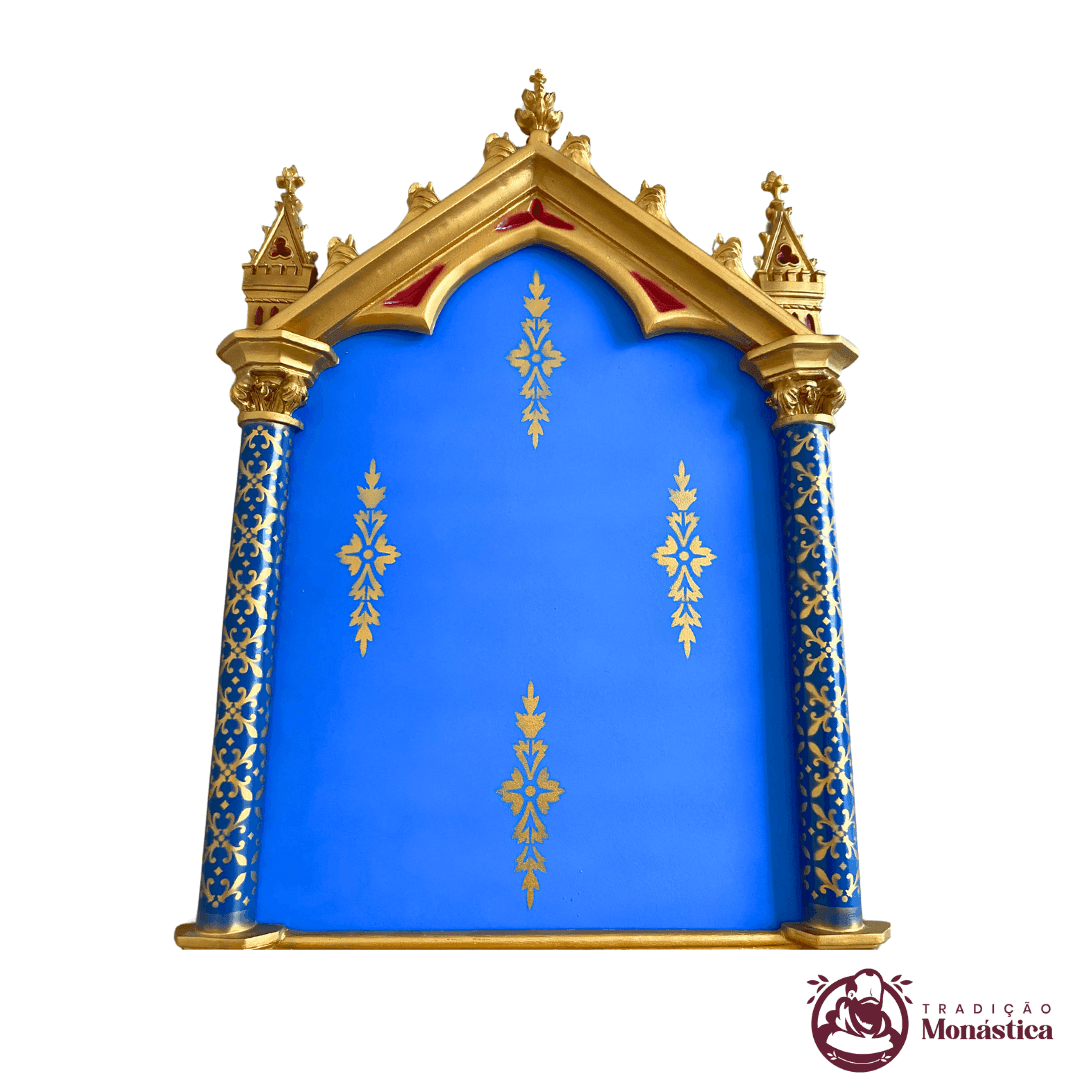 Peanha Oratório Gótico 100cm Azul - 3
