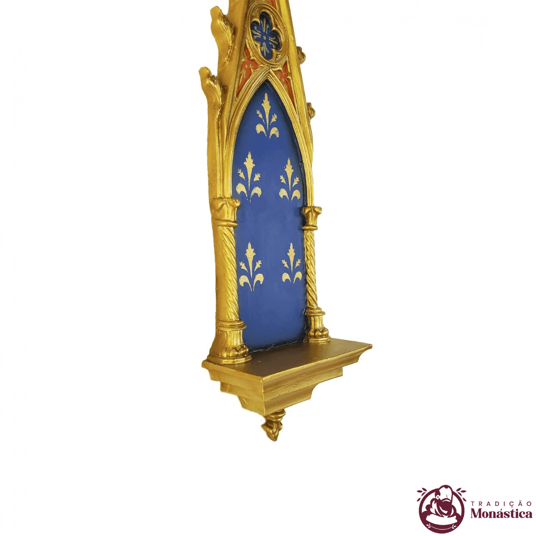 Peanha Oratório Gótico 45cm Azul - 4