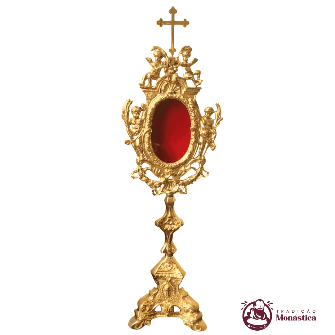 Relicário estilo Barroco com Detalhes de Anjos  - 53cm - 1