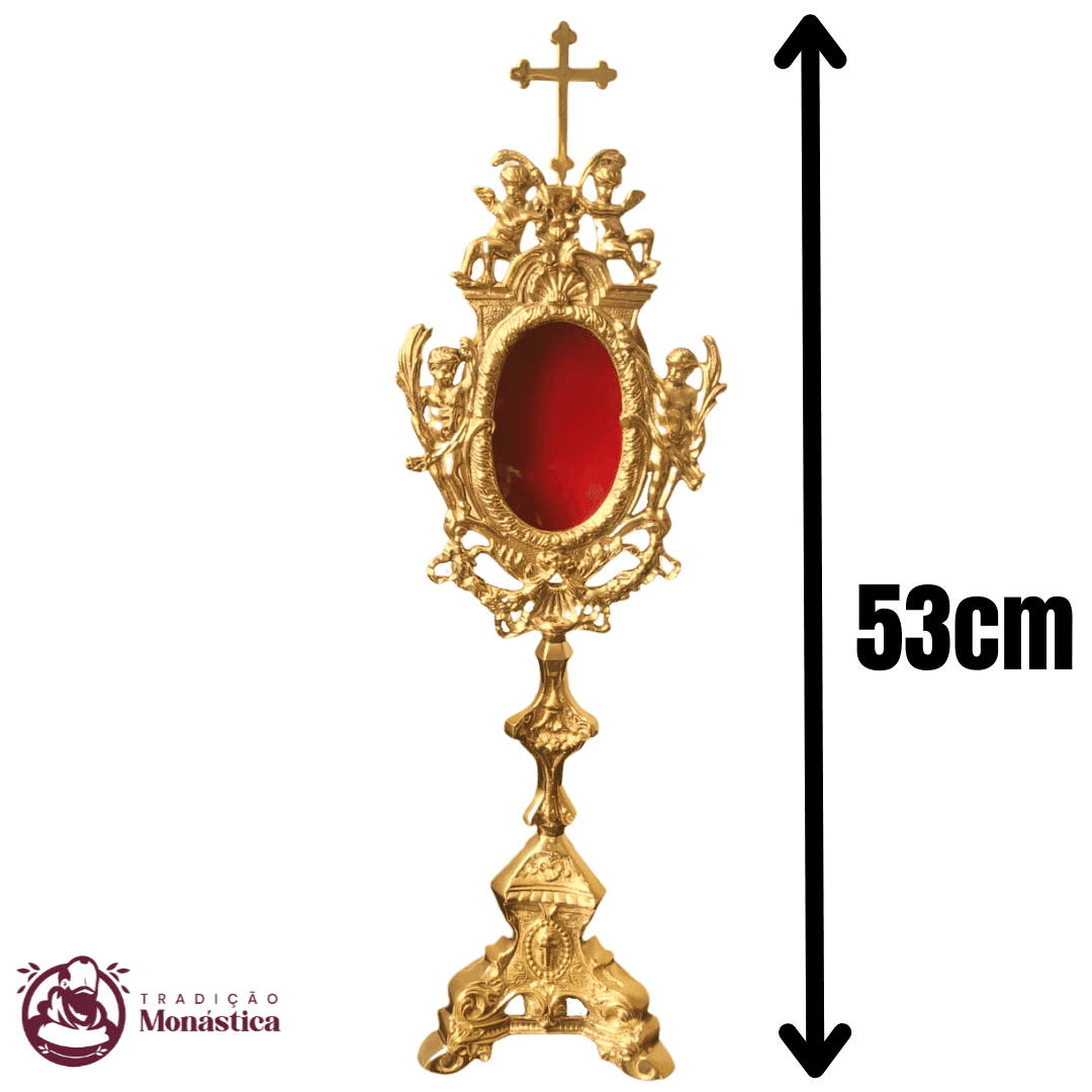 Relicário estilo Barroco com Detalhes de Anjos  - 53cm - 4