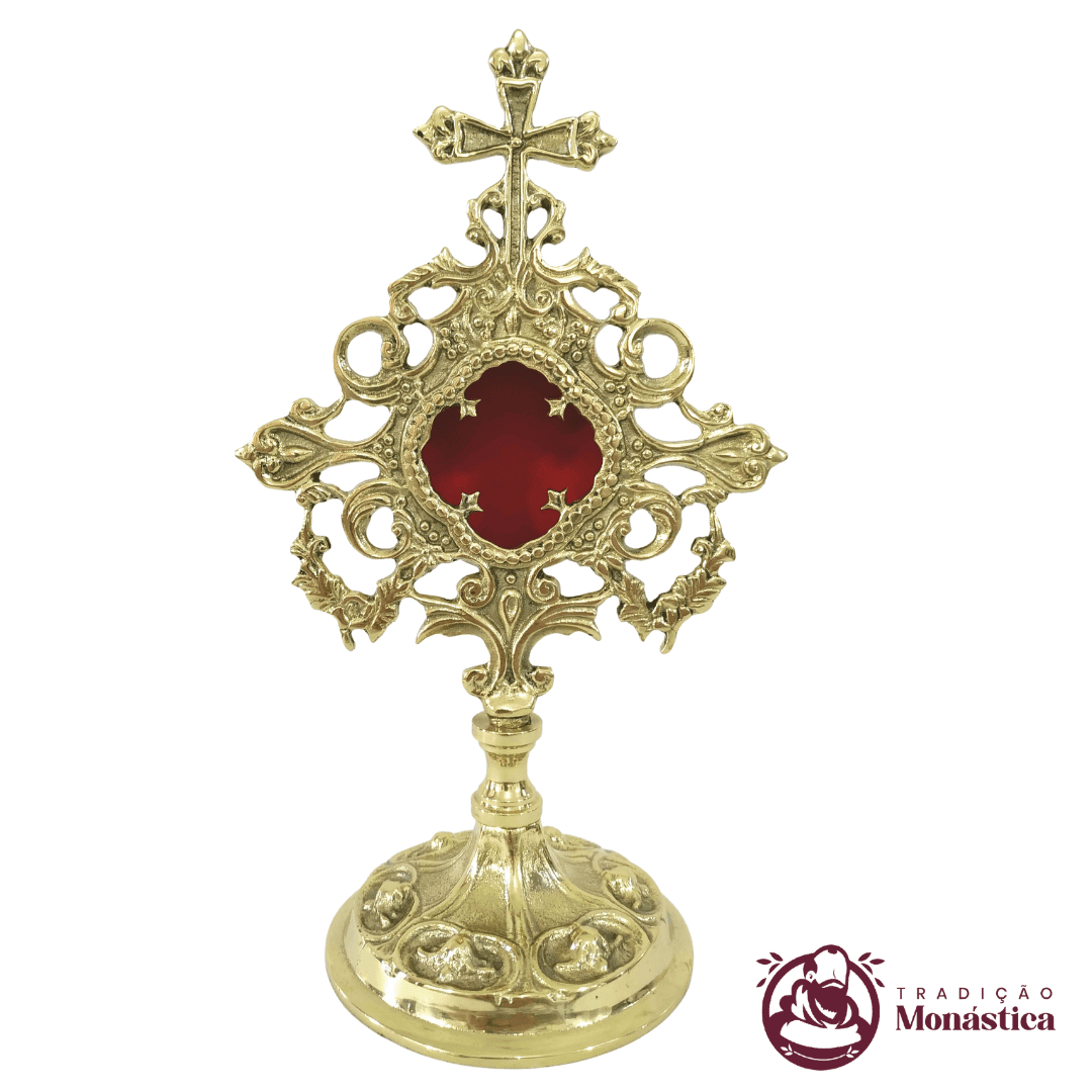 Relicário Dourado Trabalhado  - 30cm - 1