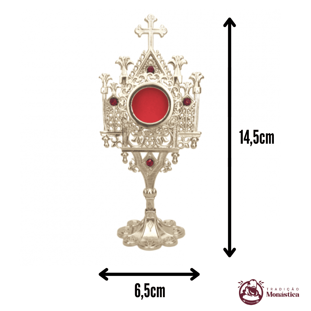 Relicário Pequeno estilo Gótico Níquel - 02 - 5