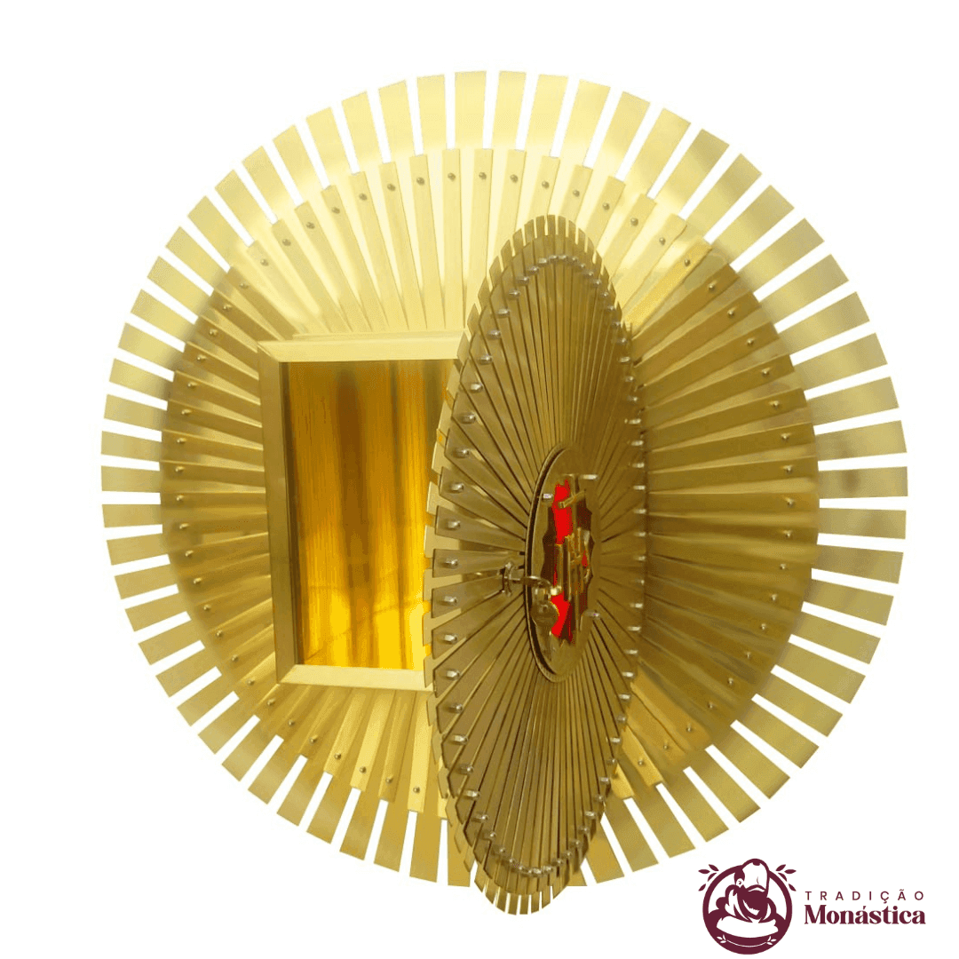 Sacrário JHS Raiado Redondo com Luz Frontal - para Embutir na Parede - 2