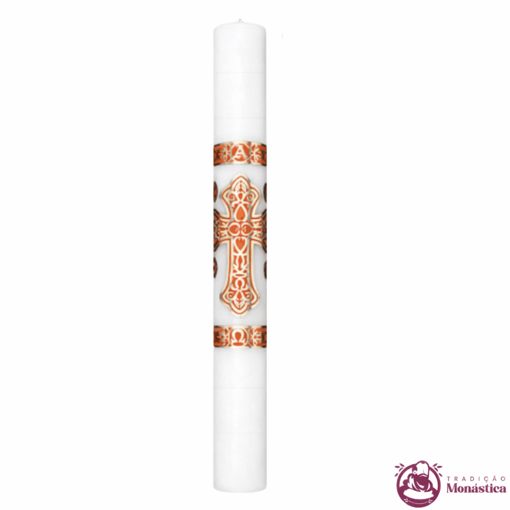 Vela Círio Pascal - Aplicação Cruz - 1