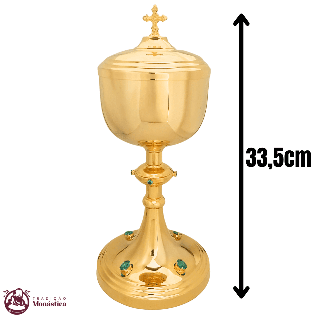 Âmbula com Detalhes em Pedras - Banhada em Ouro - 4