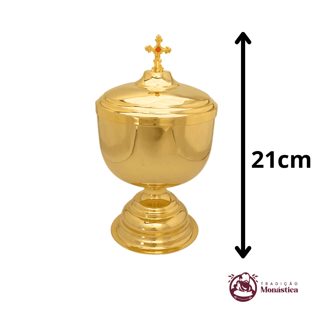 Âmbula de Distribuição Grande com Tampa - Ouro - 2