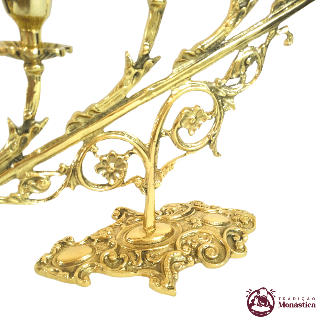 Castiçal/Candelabro 7 Velas - feito em Bronze  - 2