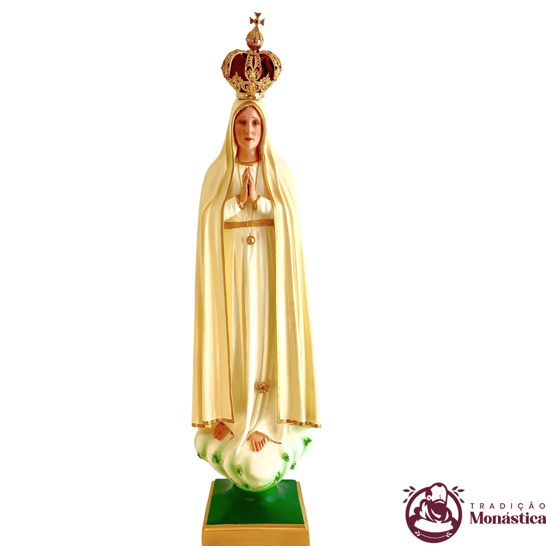 Imagem Escultura Nossa Senhora de Fátima 120cm  - 1