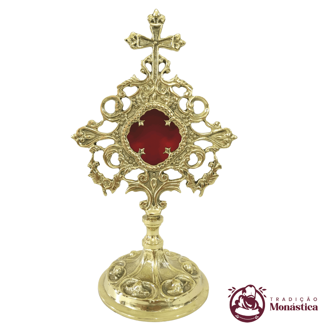 Relicário Dourado Trabalhado  - 30cm - 1