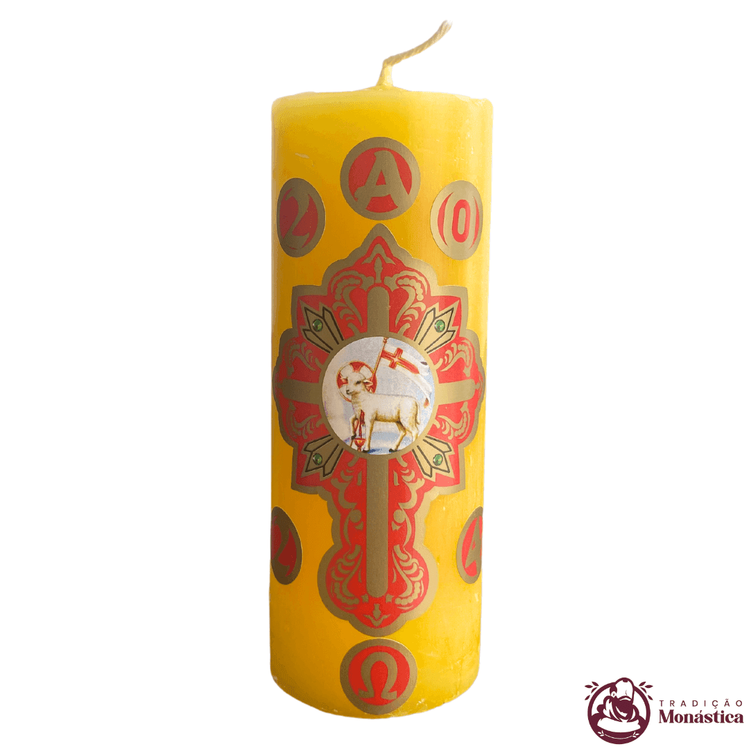 Vela Mini Círio da Família - 13,5x5cm - Cordeiro   - 2