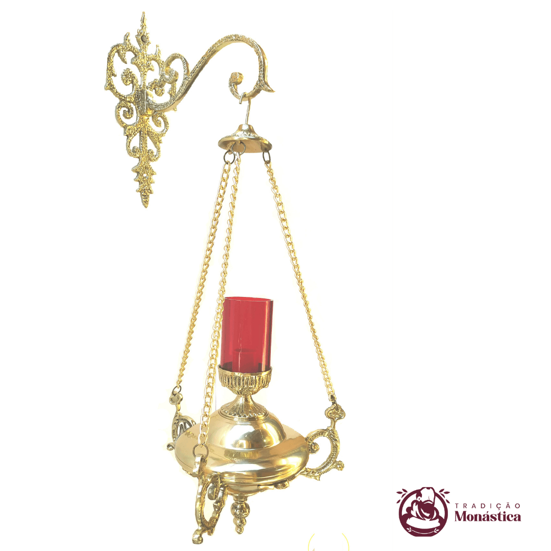 Lâmpada Do Santíssimo Grande - Feita Em Bronze