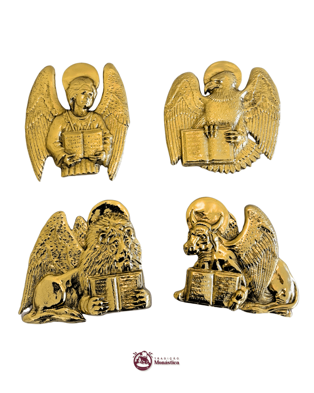 Aplique 4 Evangelistas em Bronze