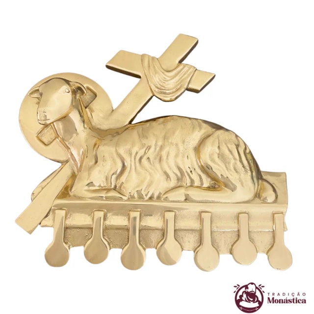 Aplique Cordeiro Grande - para Altar, Ambão e Sacrário