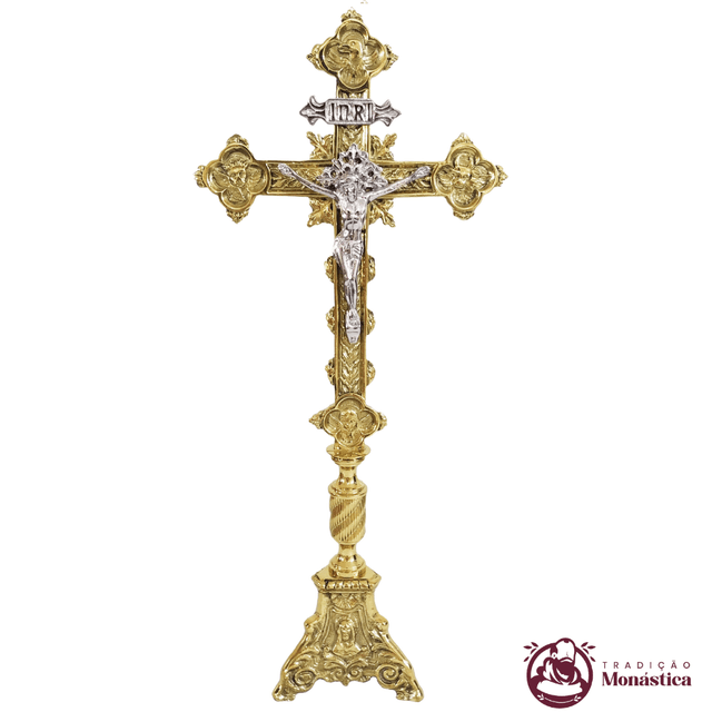 Cruz de Altar - Base JMJ Pequena - feito em Bronze
