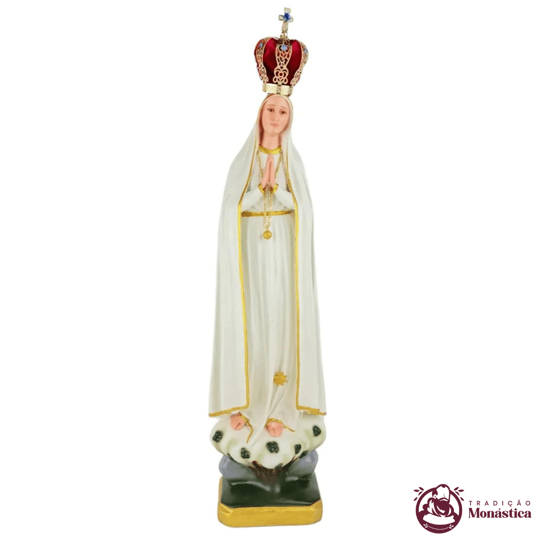 Imagem Escultura Nossa Senhora de Fátima 40cm