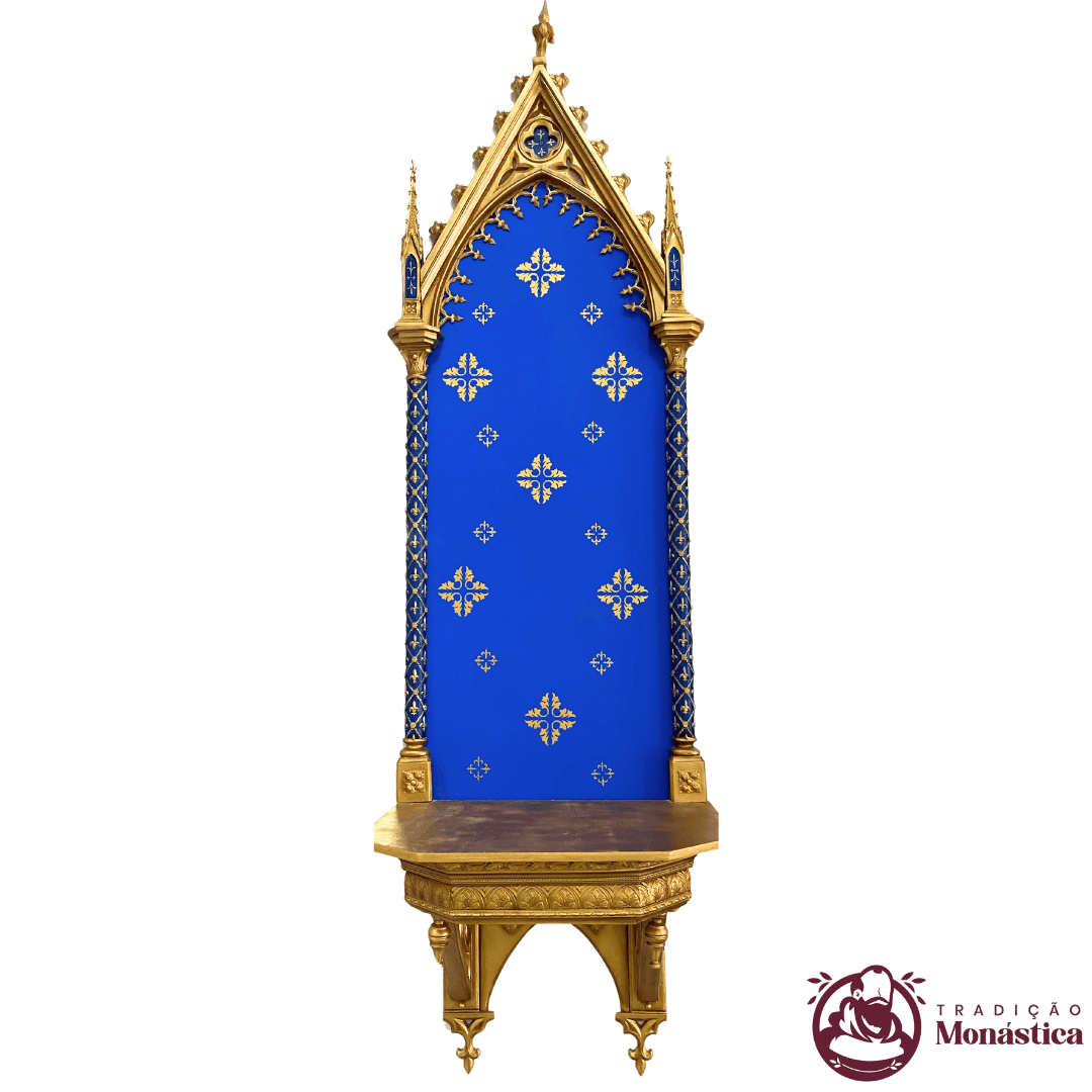 Peanha Oratório Gótico 260cm Azul