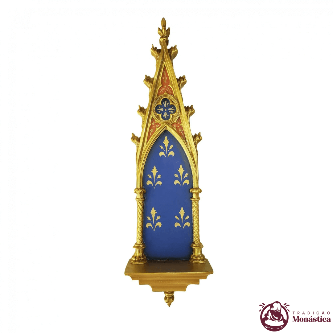 Peanha Oratório Gótico 45cm Azul