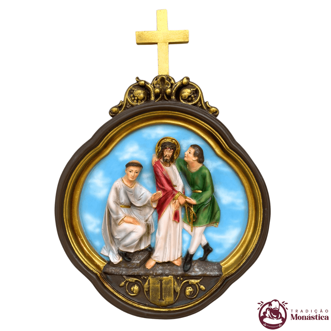 Via Sacra feita em Resina com 15 Estações - Colorido