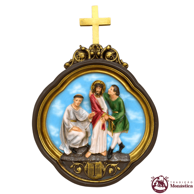 Via Sacra feita em Resina com 15 Estações - Colorido