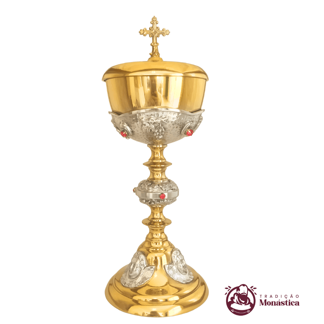 Ambula com Detalhes de Anjos - Banhada em Ouro Ambula com Detalhes de Anjos - Banhada em Ouro