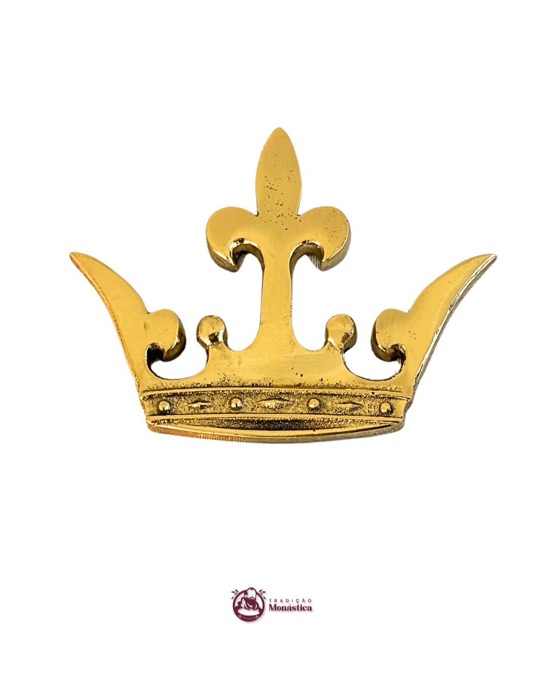 Aplique Mariano em Bronze com Coroa - 2