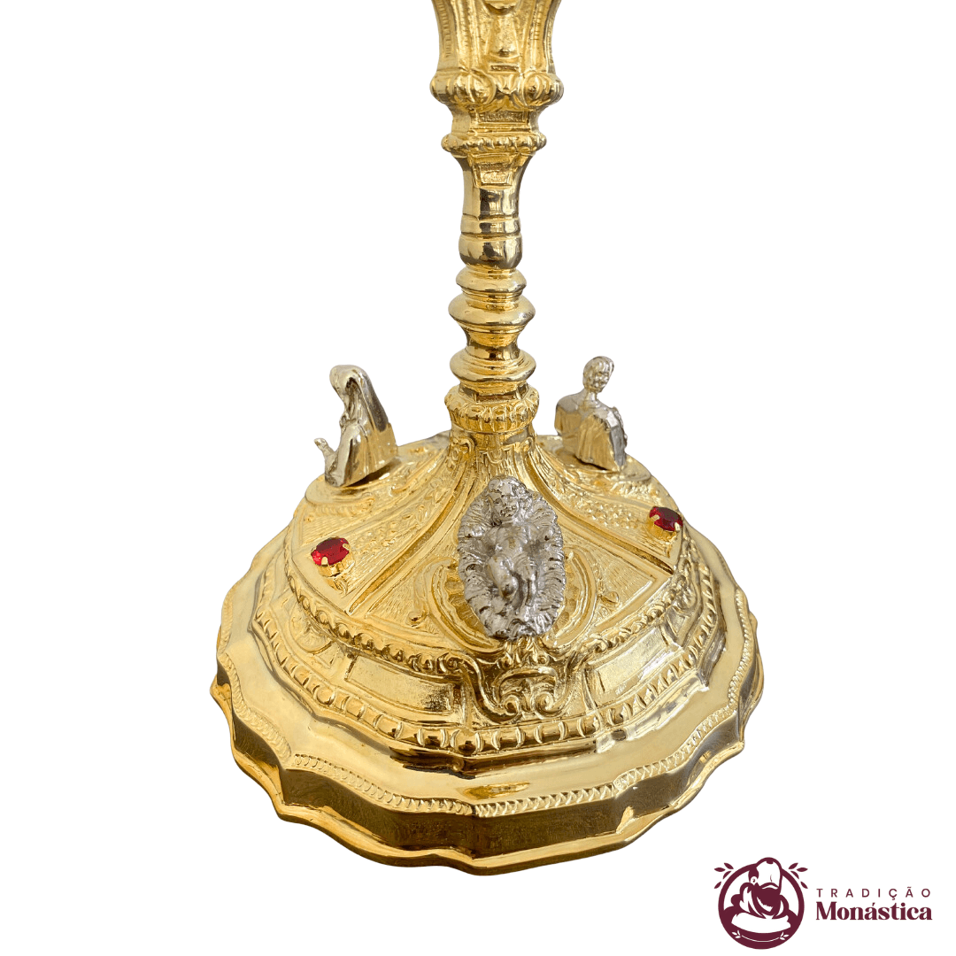 Cálice Barroco Banhado em Ouro - Sagrada Família - 6