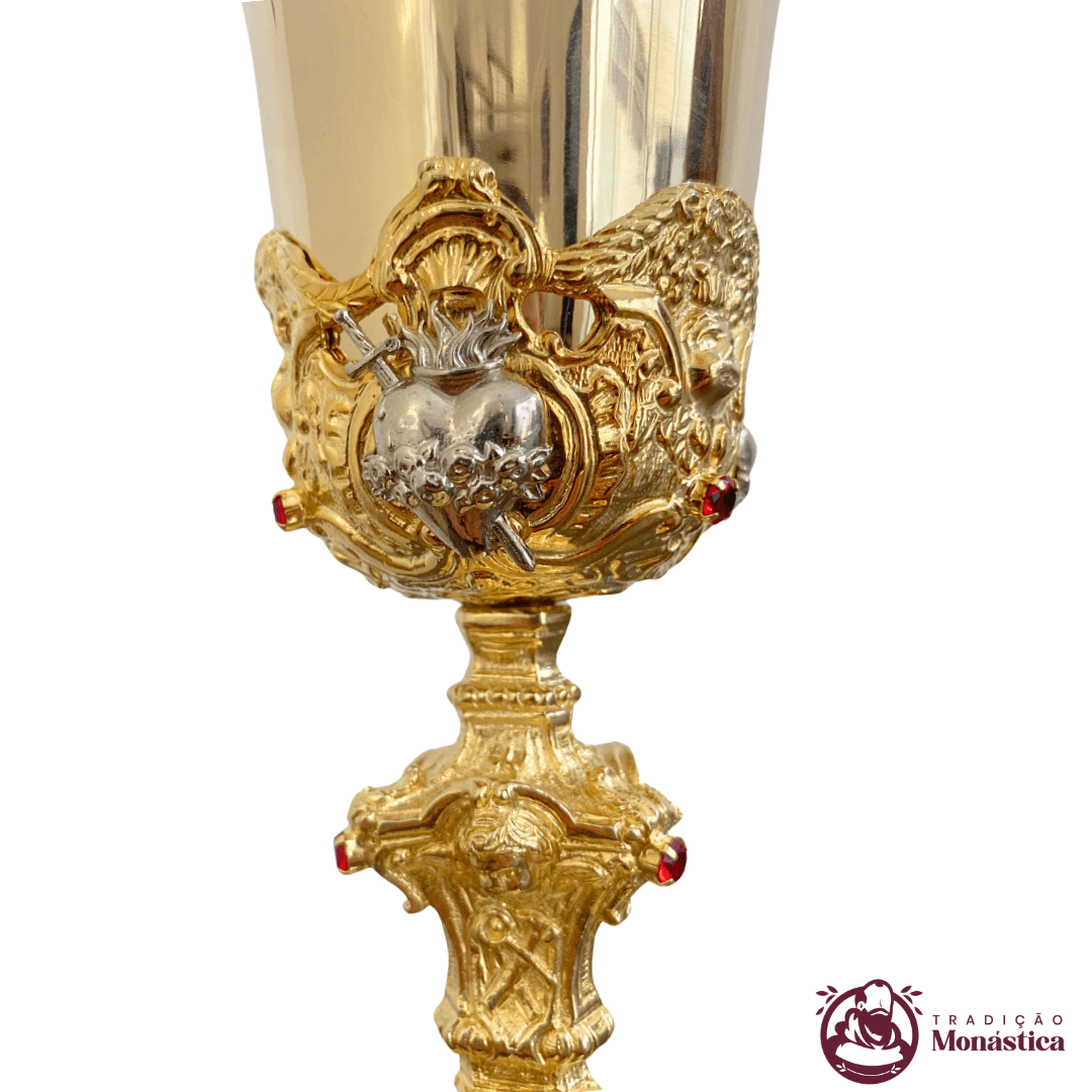 Cálice Barroco Banhado em Ouro - Sagrada Família - 4