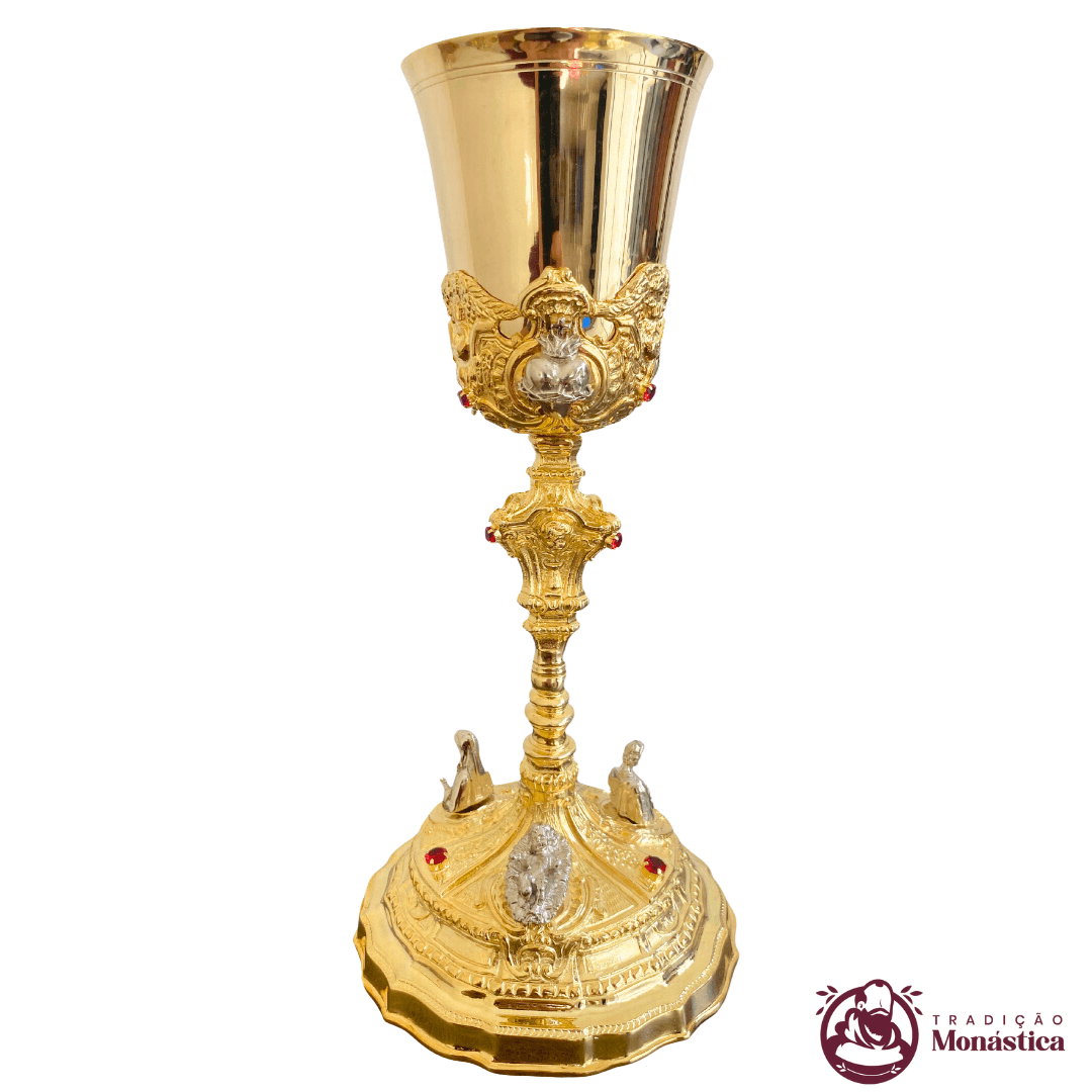 Cálice Barroco Banhado em Ouro - Sagrada Família - 1