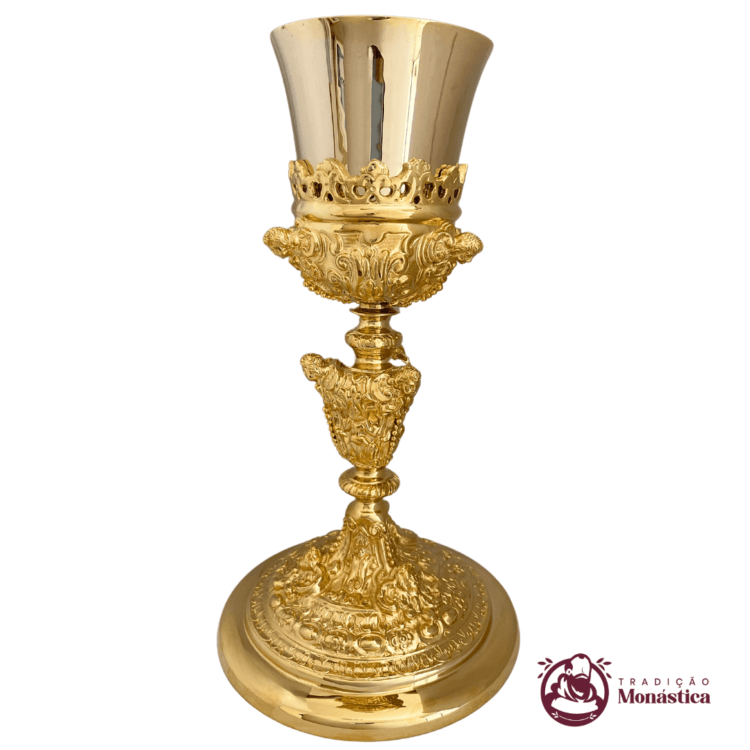 Cálice Barroco com Detalhes de Anjos - 1