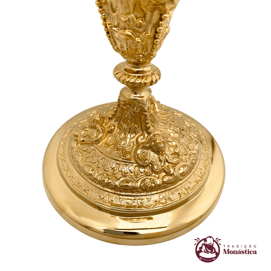 Cálice Barroco com Detalhes de Anjos - 3