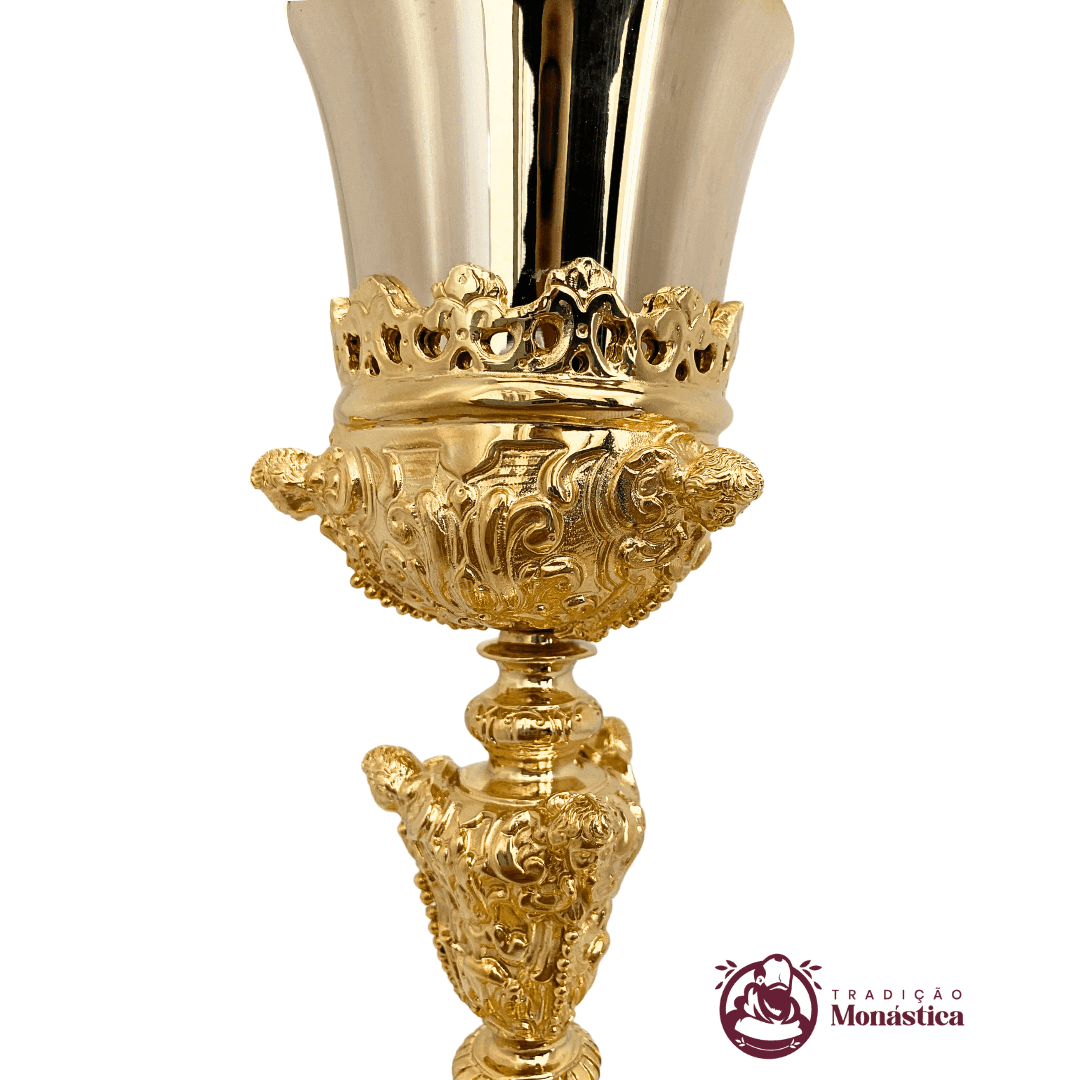 Cálice Barroco com Detalhes de Anjos - 2
