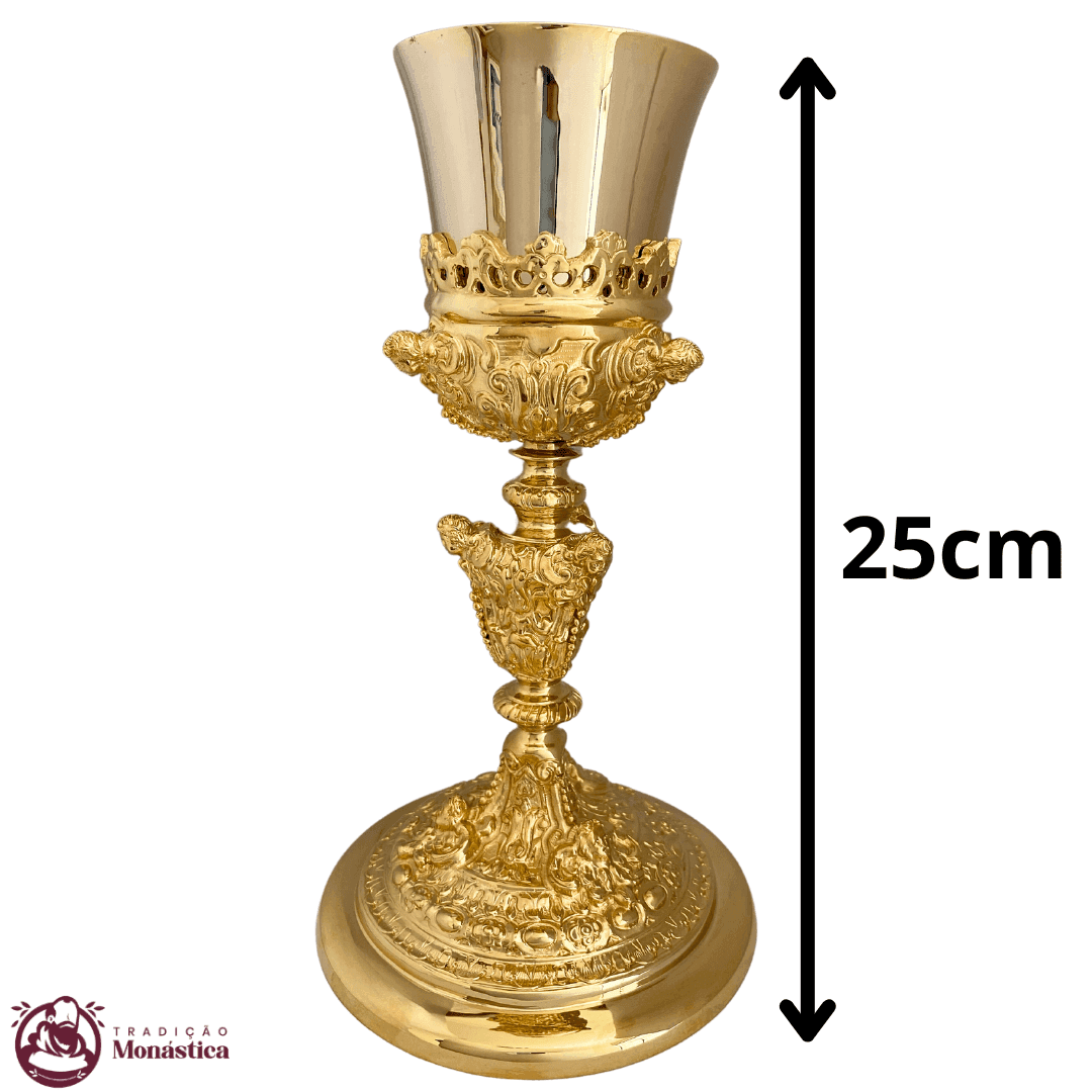 Cálice Barroco com Detalhes de Anjos - 4