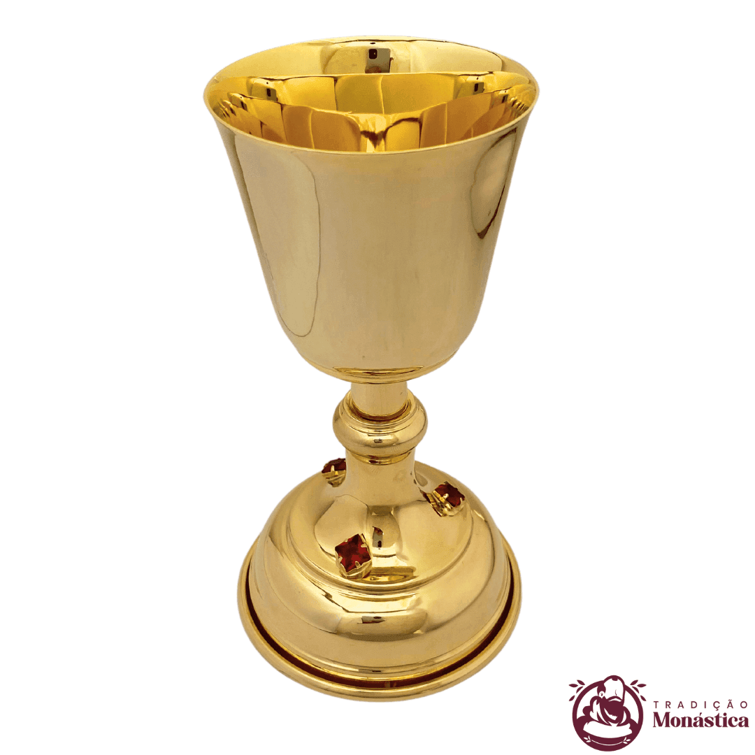 Cálice com Detalhes em Pedras Vermelhas - Pequeno - 1