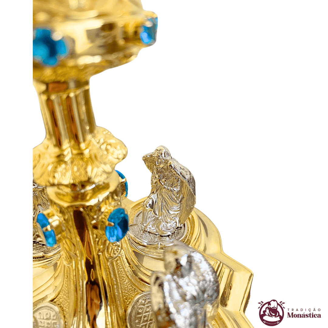 Cálice Gótico Banhado em Ouro - Anjos Adoradores - 6