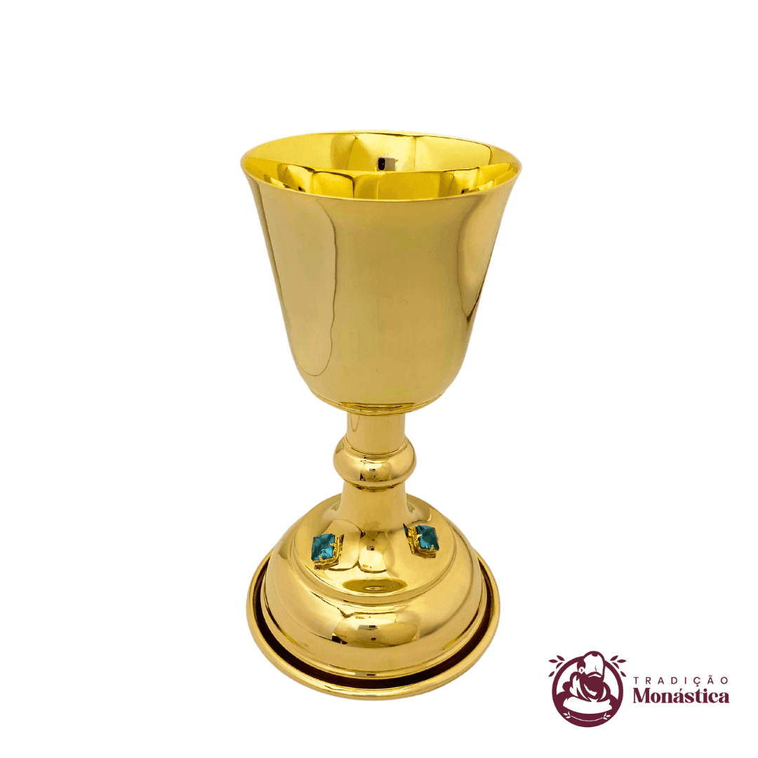 Conjunto de Cálice e Âmbula com Detalhes em Pedras - Pequeno - 2
