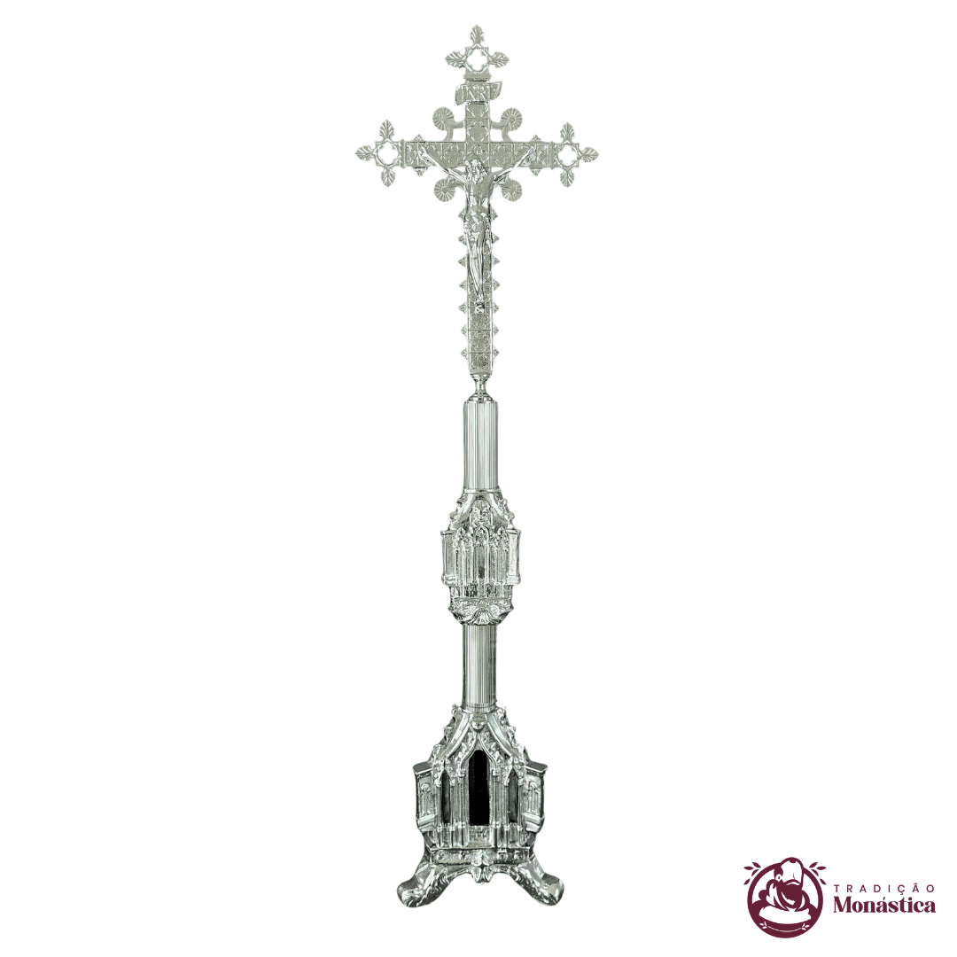 Cruz para Altar - Gótico - Niquelado Cruz para Altar - Gótico - Niquelado