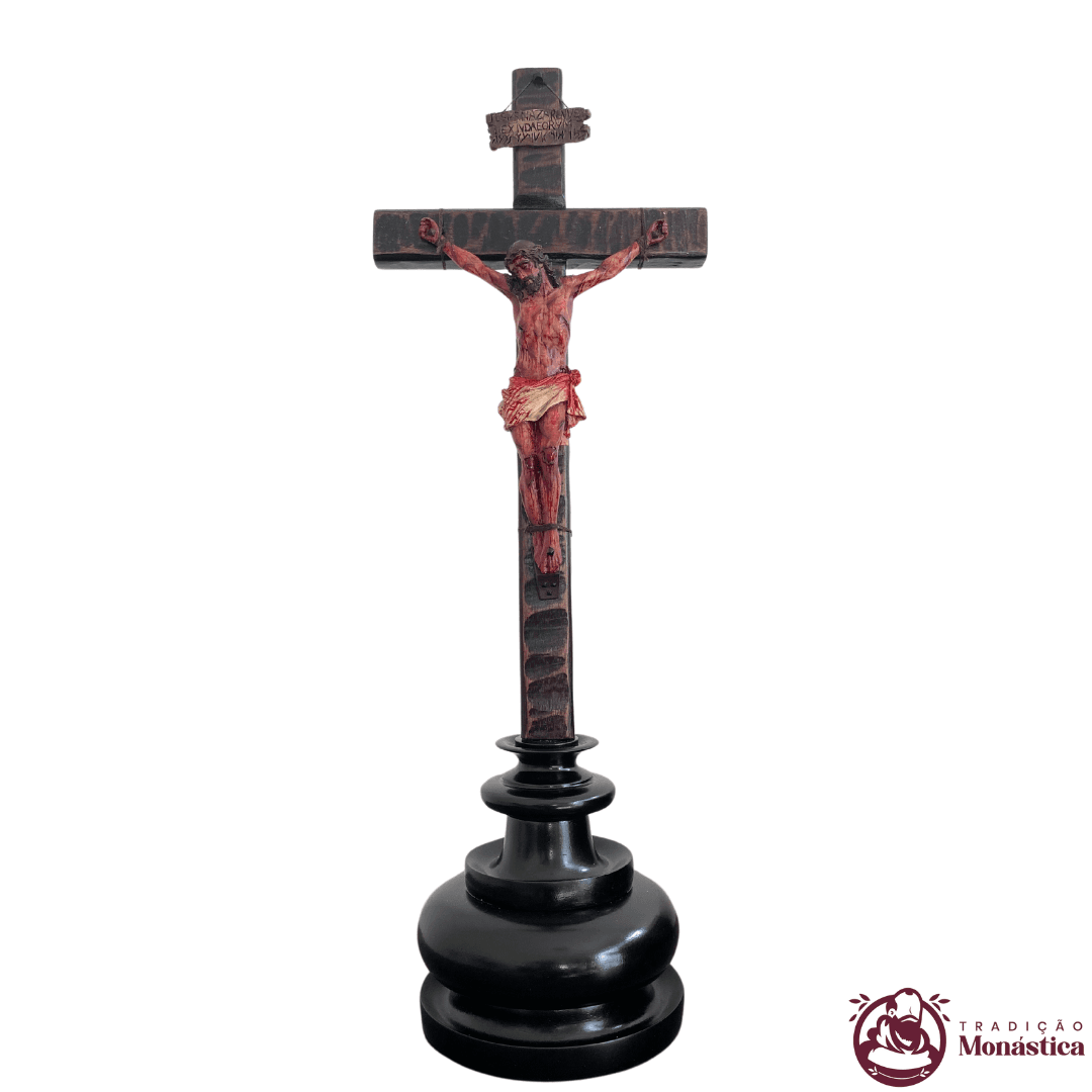 Crucifixo de Base Realista - 2