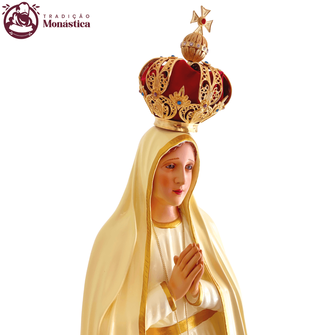Imagem Escultura Nossa Senhora de Fátima 120cm - 4