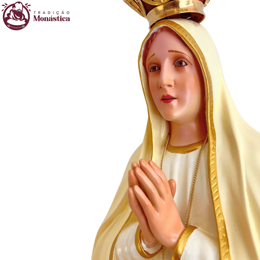 Imagem Escultura Nossa Senhora de Fátima 120cm - 2
