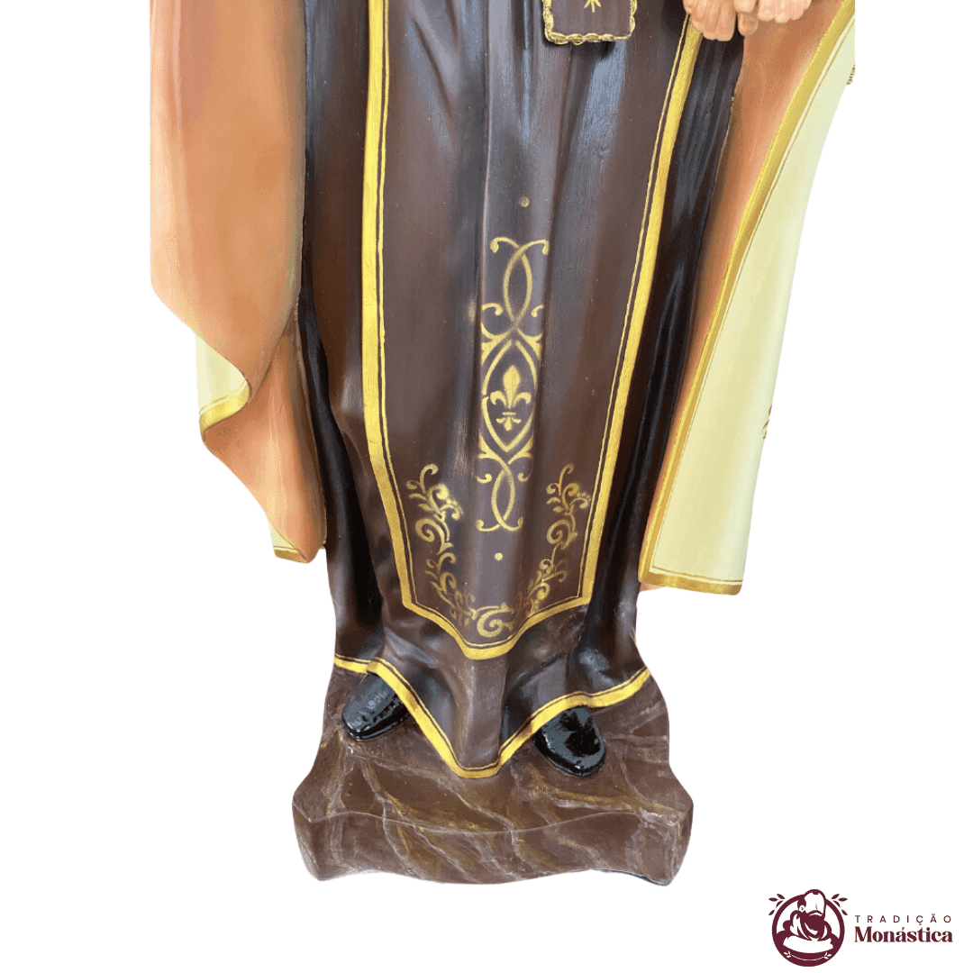 Imagem de Nossa Senhora do Carmo com 80cm - feita em Resina - 6