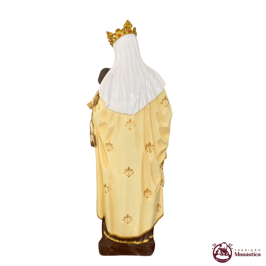 Imagem de Nossa Senhora do Carmo com 80cm - feita em Resina - 7