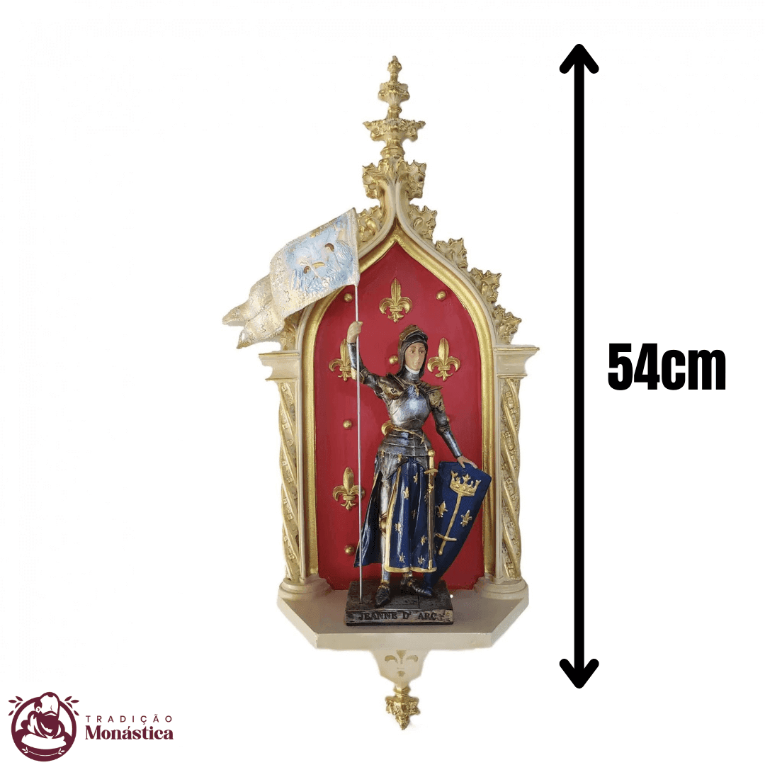 Imagem Santa Joana D'Arc com Peanha Oratório - 5