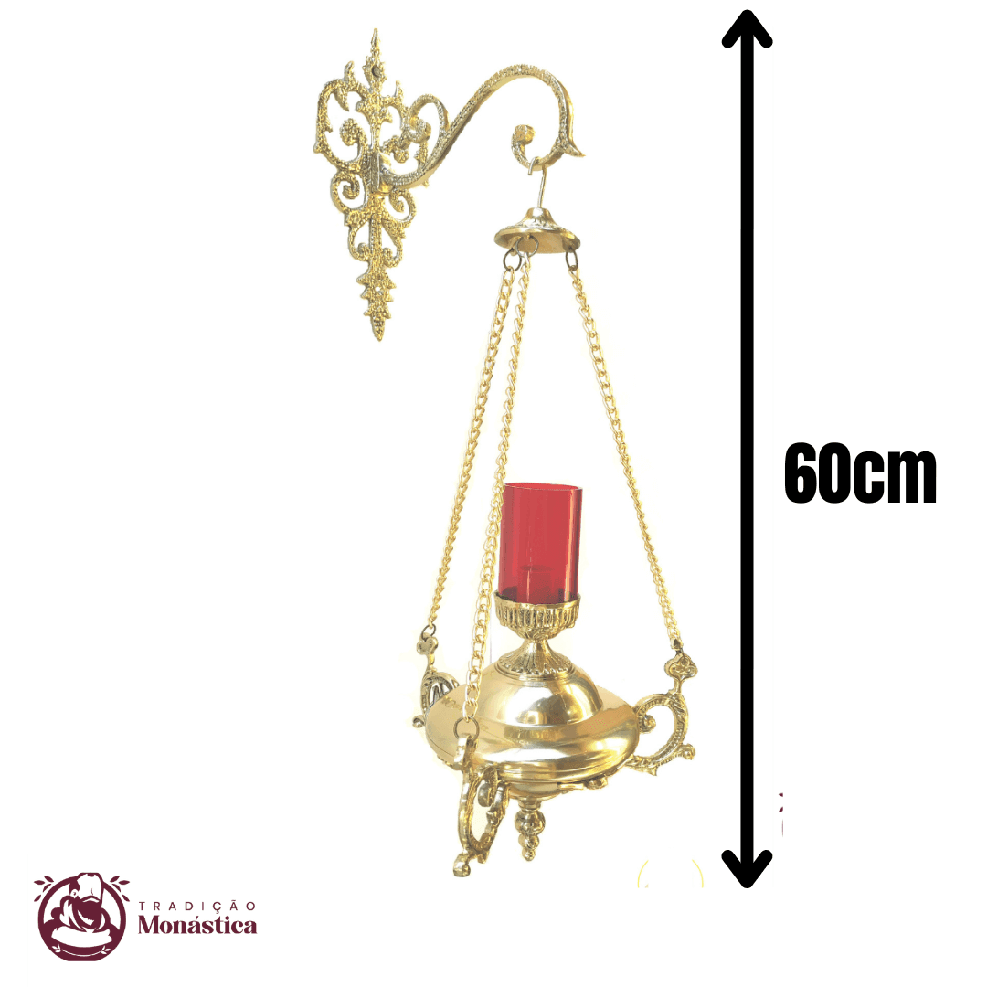 Lâmpada Do Santíssimo Grande - Feita Em Bronze - 4