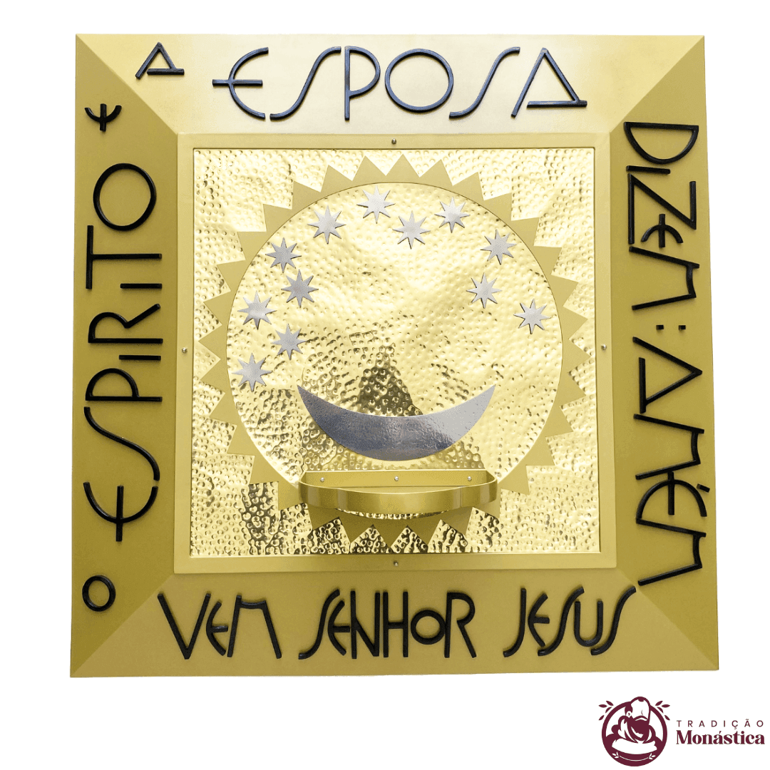 Nicho de Nossa Senhora Aparecida Feito em Metal - 90 x 90cm - 2