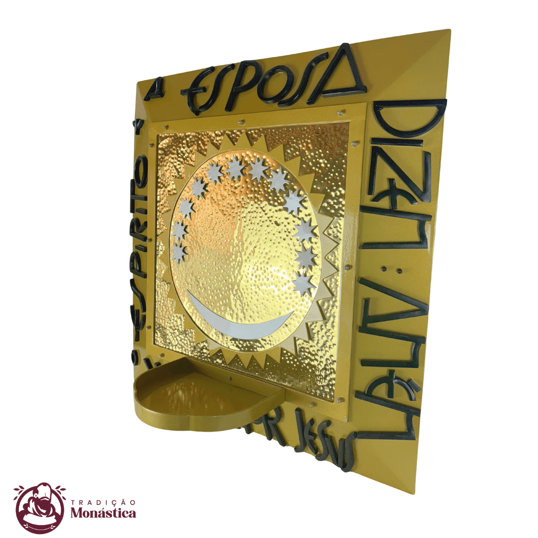 Nicho de Nossa Senhora Aparecida Feito em Metal - 60 x 60cm - 3