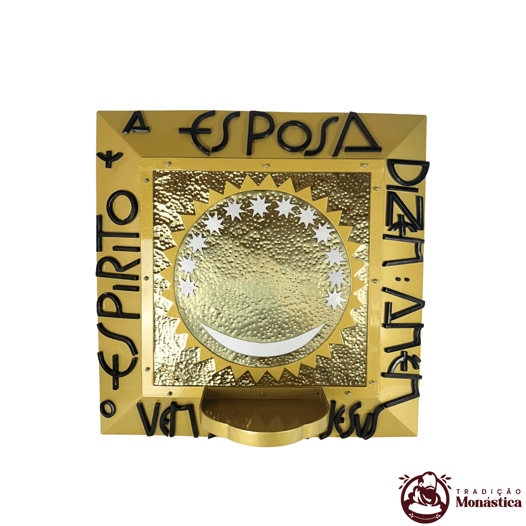 Nicho de Nossa Senhora Aparecida Feito em Metal - 60 x 60cm Nicho de Nossa Senhora Aparecida Feito em Metal - 60 x 60cm